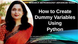 16 How to Create Dummy Variables Using Python(python)(Dummy Variables)(Regression)