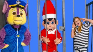 Paw Patrol and Evil Assistant Trick the Elf on the Shelf