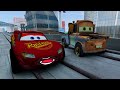 big u0026 small mcqueen and mater vs crane monster truck zombie apocalypse halloween in beamng.drive