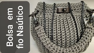 COMO fazer BOLSA CLUTCH em CROCHÊ com FIO NÁUTICO.\