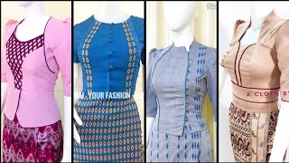 Latest and top demanding Burmese dresses designs and top rated Myanmar dresses collection part 2