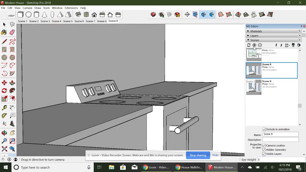 SketchUp Walkthrough Animation Using Scenes - YouTube