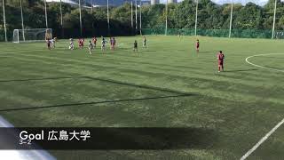 2018年度中国大学サッカーリーグ　第17節　福山大学VS広島大学