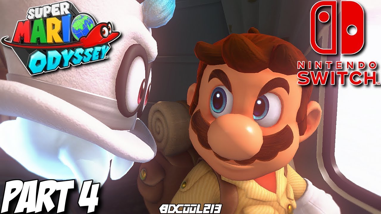 Super Mario Odyssey Gameplay Walkthrough Part 4 - Wooded & Cloud ...