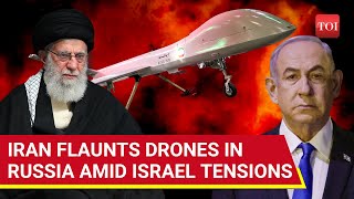 Iran Flexes Drone Muscle In Russia Ahead Of Israel Attack; Mojaher-10 At Arms Fair; U.S. 'Worried'