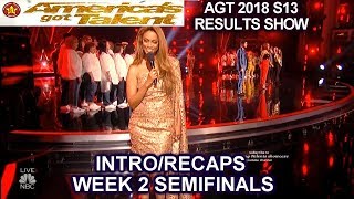 INTRO & RECAPS Semi-Finals 2 Glennis Grace in Dunkin Save Voting America's Got Talent 2018 AGT