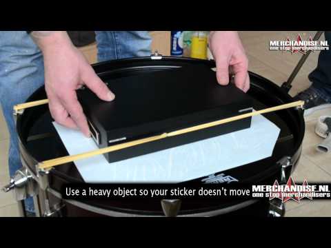 How to place a decal on your Bass Drum head How to place a decal on your Bass Drum head