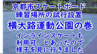 横大路運動公園で「インラインスケート」