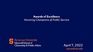 2022 Maxwell Awards of Excellence