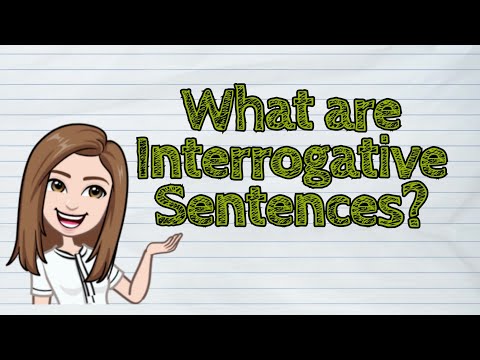 What is an example of interrogative sentence?