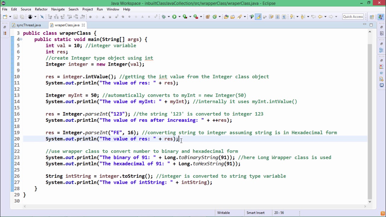 Java Essentials Wrapper Classes In Java Youtube