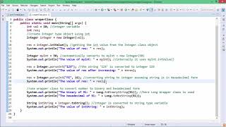 Java Essentials - Wrapper classes in java