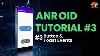 #3 Example of Button Click & Event Toast Massage Android Studio Tutorial SoftwareTechIT