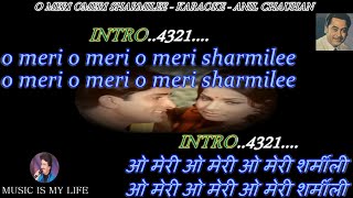 O Meri O Meri Sharmilee Karaoke With Scrolling Lyrics Eng. & हिंदी