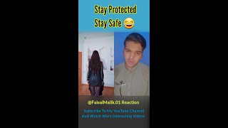 STAY PROTECTED STAY SAFE 😂 || Condom Funny Video #shorts Faisal Malik.01Reaction