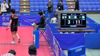 Table Tennis JTTL final4 Kazuhiro Chan vs Kenji Matsudaira 2012.12.2