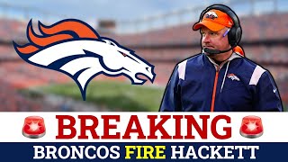 Nathaniel Hackett FIRED After Christmas Day Blowout: Top Replacement Options | Denver Broncos News