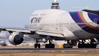 [快晴の成田空港] Thai Airways International Boeing 747 / Airbus A330