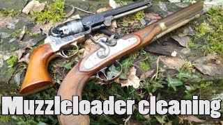 Muzzleloader cleaning instruction