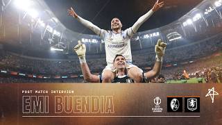 "I'm out of words" 🥹🗣️ | Emi Buendía on becoming Europa League WINNERS🏆 | POST MATCH