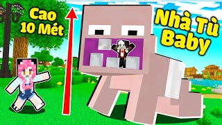 MỀU THỬ THÁCH 100 NGÀY VƯỢT NGỤC NHÀ TÙ EM BÉ TRONG MINECRAFT*REDHOOD 24GIỜ LÀM CHA NUÔI CON CỦA MỀU