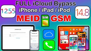 NEW Untethered iCloud Bypass GSM/MEID With Sim/Signal/Network iOS 14.8/12.5.5| iCloud Bypass Sim Fix