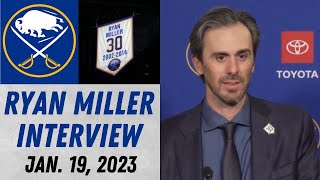 Ryan Miller Speaks Following Jersey Retirement
