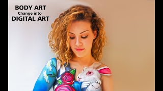 Digital Painting SECRETS Nobody Teaches in Photoshop | smudge art12 | body painting