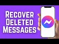 How To Recover Deleted Messages On Messenger 2026 - Full Guide