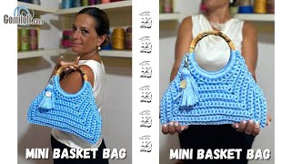 🩵MINI BASKET BAG🩵PER PRINCIPIANTI 🩵PUNTO BASSO IN COSTA🩵TIZIANA VOLPE CROCHET 🩵