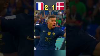 France vs Denmark FIFA World Cup 2022 Highlights #football #shorts #viral 😎😱😭