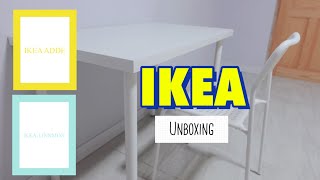 Unboxing  แกะ ประกอบ โต๊ะ IKEA “IKEA-LINNMON” “IKEA ADDE”