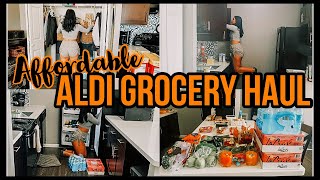*NEW* AFFORDABLE ALDI GROCERY HAUL & GROCERY PUT AWAY 2021 | TWICE A MONTH GROCERY SHOP | ez tingz
