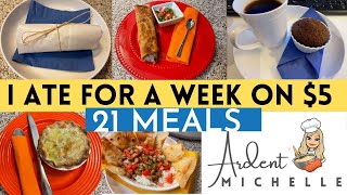 I ATE FOR A WEEK ON 5 DOLLARS | EXTREME BUDGET CHALLENGE