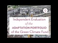 Highlight: The IEU's evaluation of the GCF adaptation portfolio