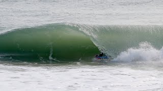 Florida Bodyboarding: 75 Sec in Home Melbourne w Los, Spring 2020 Preview Torquoise Tubes  bodyboard