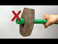 How to make a hammer handle from PVC pipe at home. Great idea with PVC pipe!