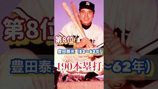 【プロ野球】埼玉西武ライオンズ 歴代本塁打ランキングTOP10 #shorts