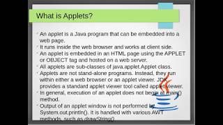 1. Java Applets
