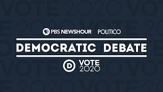 Tune in to the PBS NewsHour/POLITICO Democratic presidential debate