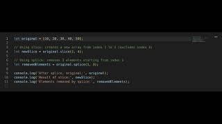 Javascript Interview Question: Difference between slice and splice in javascript