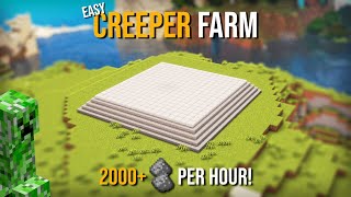Minecraft's EASIEST CREEPER FARM 1.19 - 2000+ PER HOUR !
