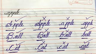 Basic Mistakes in Cursive Handwriting