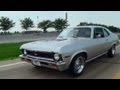 Test Driving 1969 Chevrolet Nova SS 396 Four Speed Muscle Car with Burnout