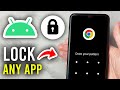 How To Lock Any App On Android - Step By Step