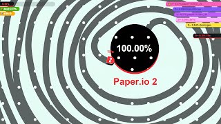 Paper.io 2 Circling the Whole Map Control: 100.00%