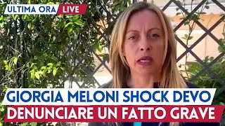 Giorgia Meloni Denuncia Shock Dopo la Manifestazione è un Vergogna Adesso Basta