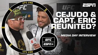 Capt. Eric Albarracin joins Henry Cejudo’s UFC 298 Media Day Interview | ESPN MMA