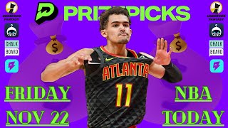 (15-7 RUN!) NBA PRIZEPICKS TODAY | Friday November 22 2024 | BEST BETS + PLAYER PROPS