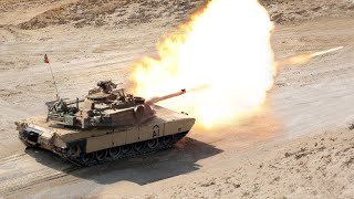 US $10 Million M1 Abrams Tanks Firing Massive 120mm Gun